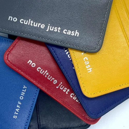Staff Only - Olympic Blue Leather Cardholder