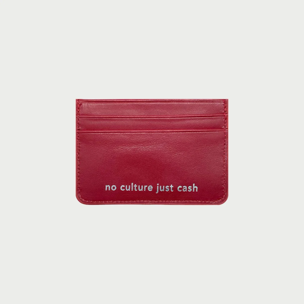 Staff Only - Urban Red Leather Cardholder