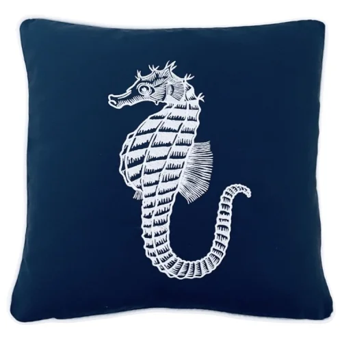Adade Design Pillow - Nakışlı Kırlent - Denizatı