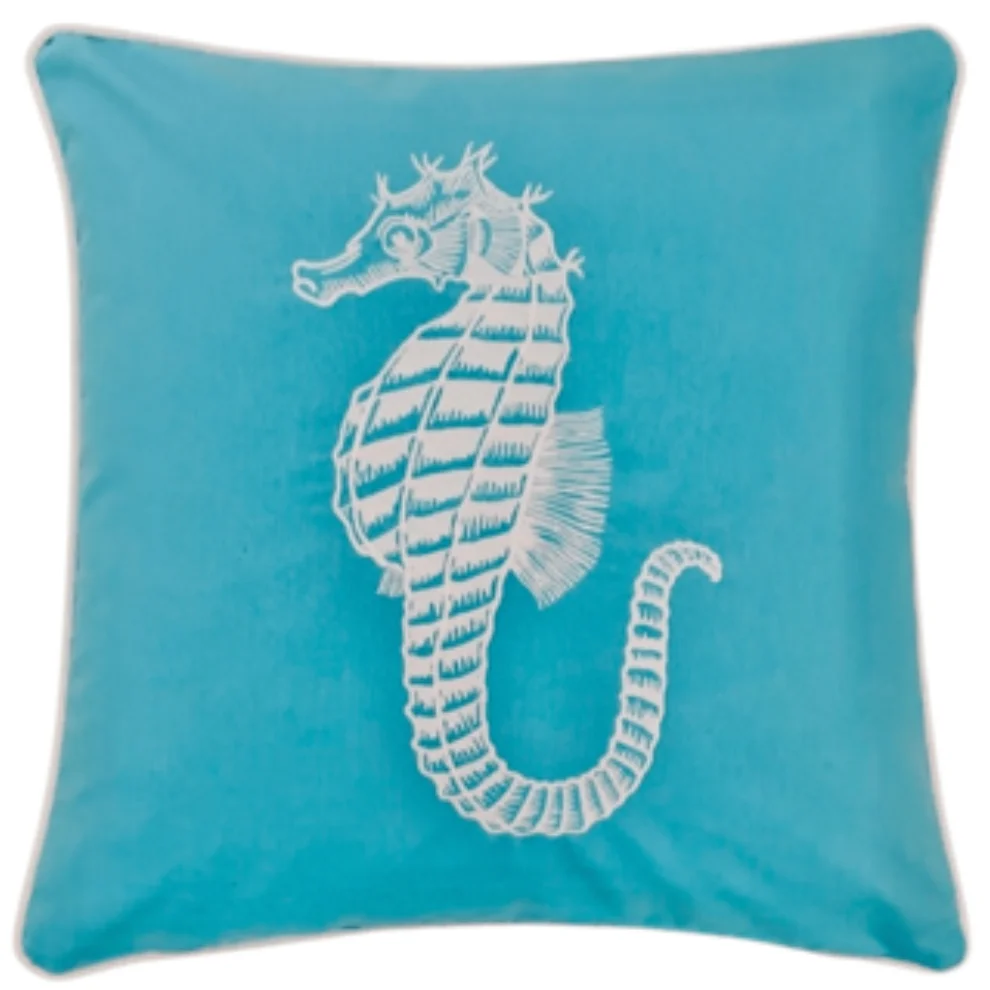 Adade Design Pillow - Nakışlı Kırlent - Denizatı