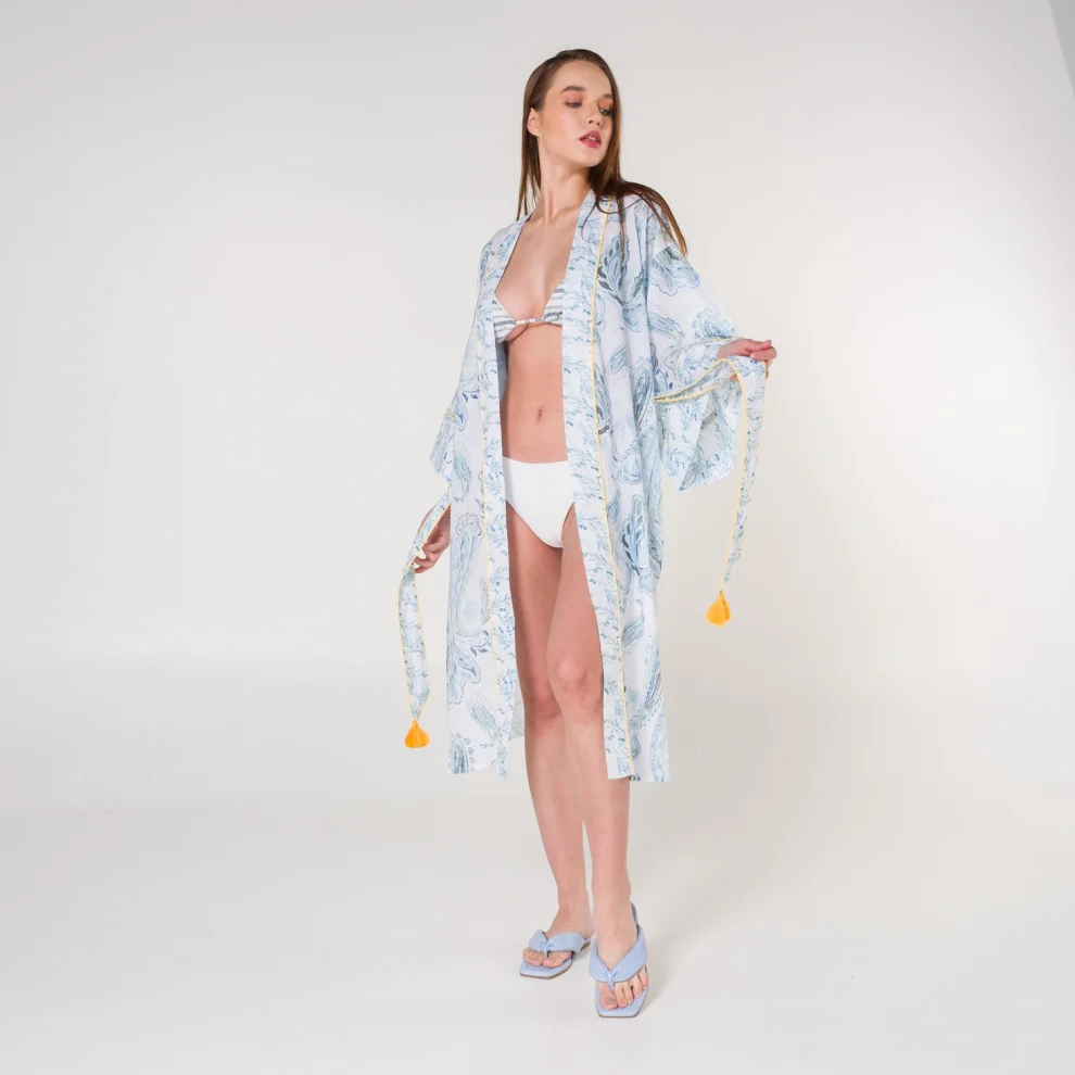 Miespiga - Audrey Voile Women Beach Kimono