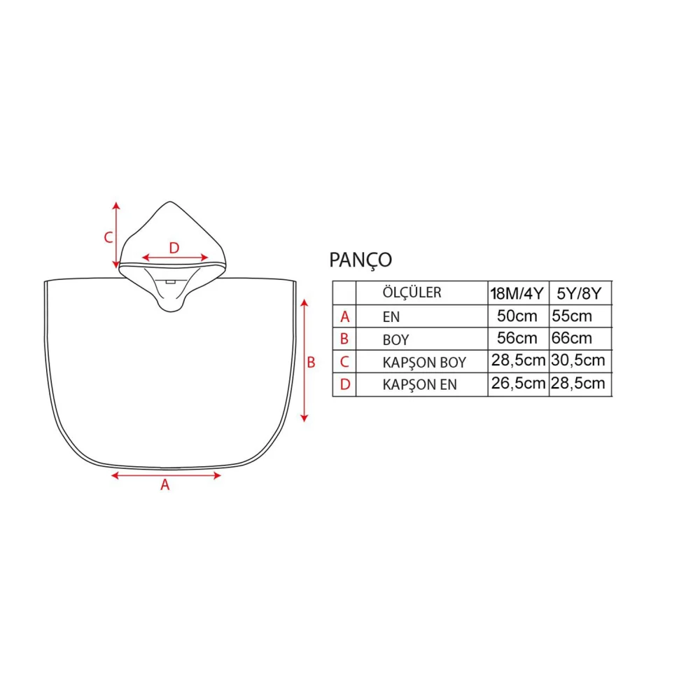 Miespiga - Çocuk Havlu Panço Plaj