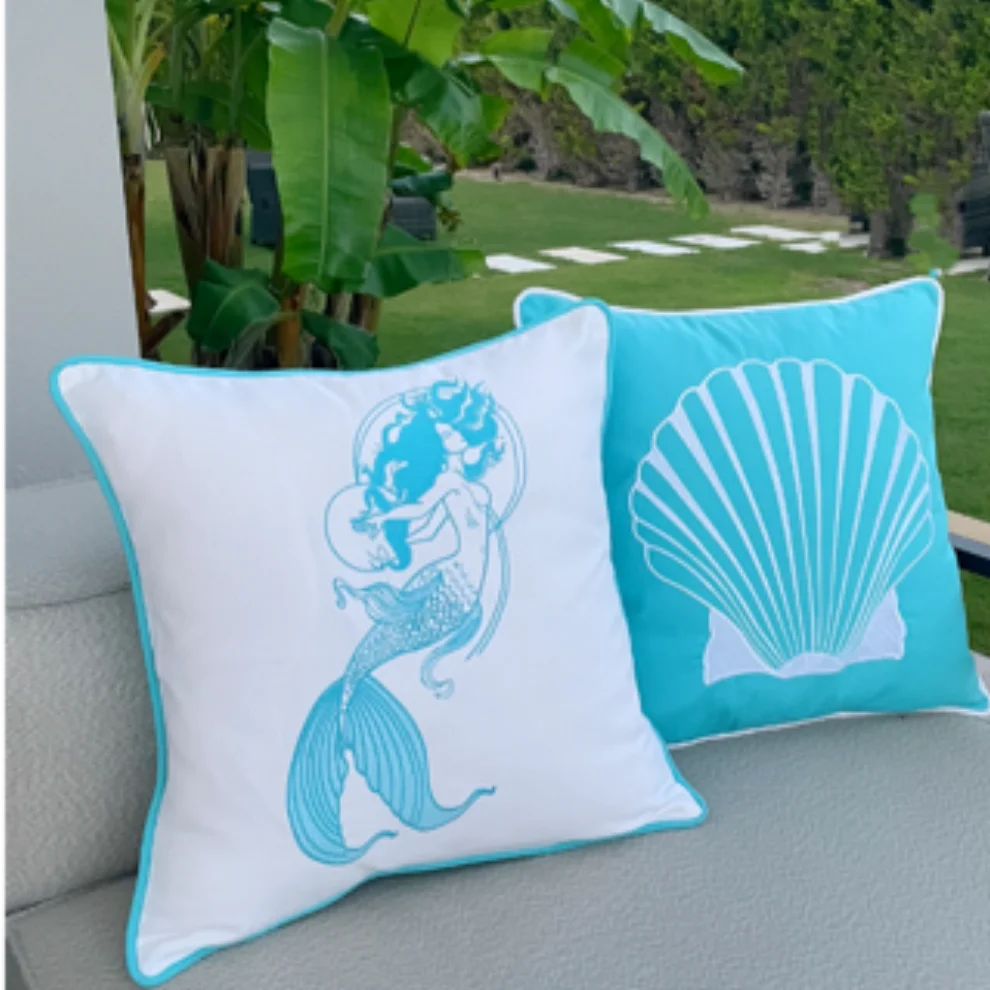 Adade Design Pillow - Embroidery Pillow - Mermaid