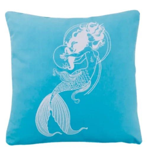 Adade Design Pillow - Nakışlı Kırlent - Mermaid