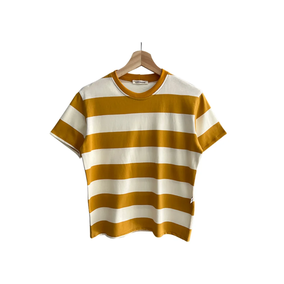 DOROANDME - Çizgili Kısa Kollu T-shirt - Ill