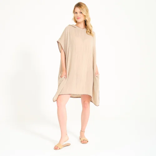 Miespiga - Unisex Muslin Hooded Adult Surf Poncho