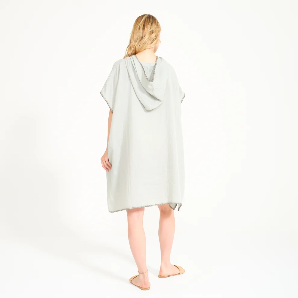 Miespiga - Unisex Muslin Hooded Adult Surf Poncho