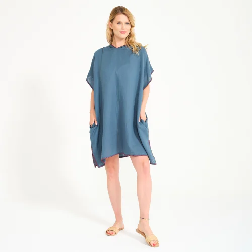 Miespiga - Unisex Muslin Hooded Adult Surf Poncho