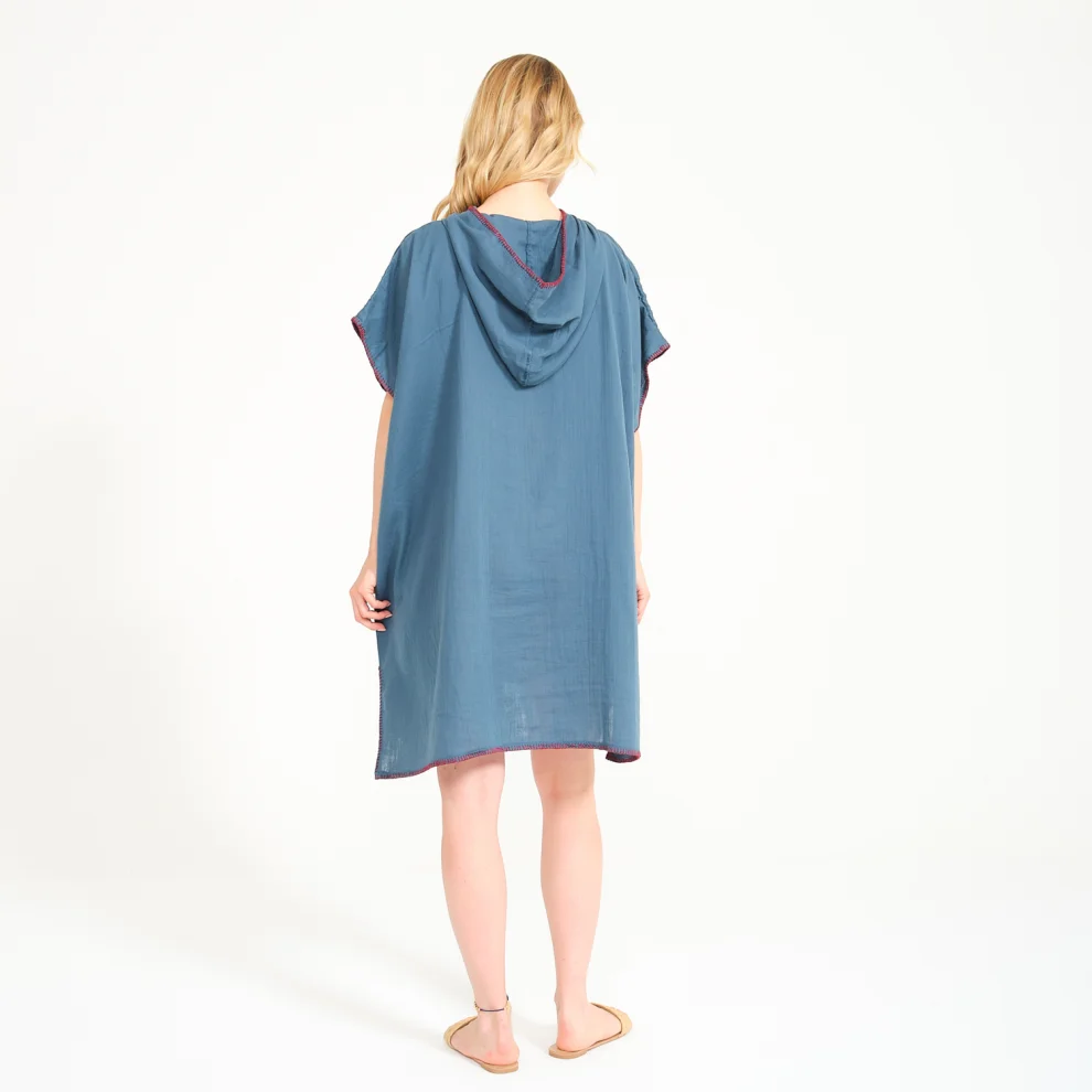 Miespiga - Unisex Muslin Hooded Adult Surf Poncho