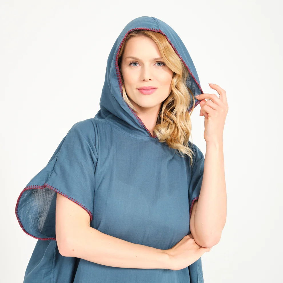 Miespiga - Unisex Muslin Hooded Adult Surf Poncho