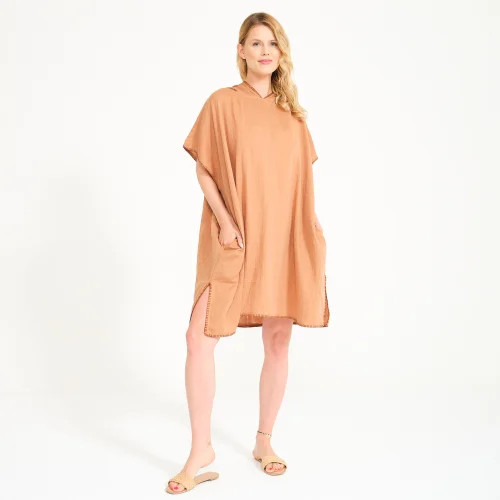 Miespiga - Unisex Muslin Hooded Adult Surf Poncho