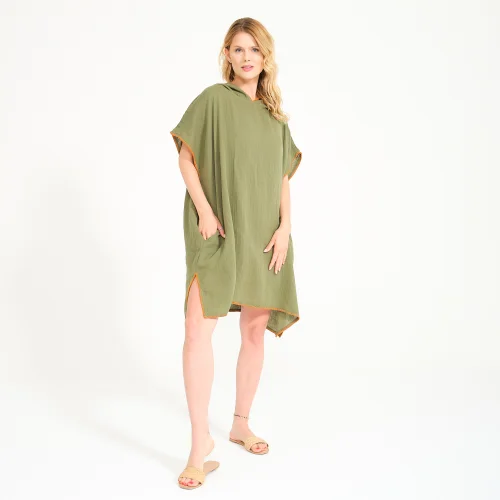 Miespiga - Unisex Muslin Hooded Adult Surf Poncho