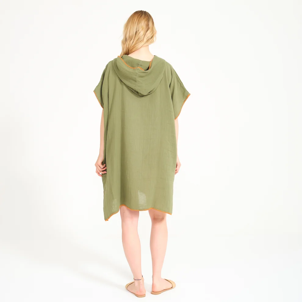 Miespiga - Unisex Muslin Hooded Adult Surf Poncho