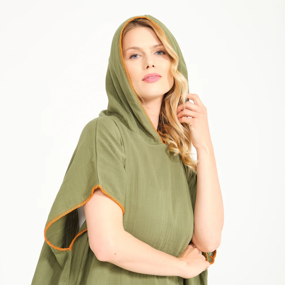 Miespiga - Unisex Muslin Hooded Adult Surf Poncho