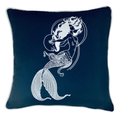 Adade Design Pillow - Nakışlı Kırlent - Mermaid