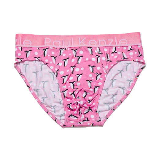 Paul Kenzie - Unique Effect Patterned Men's Slip Briefs - Penguin