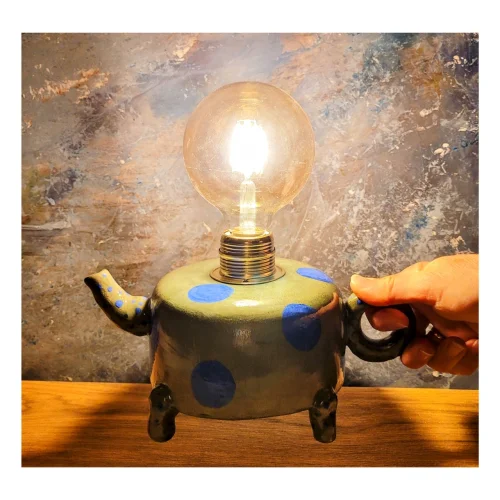 Sesiber - Vintage Teapot Formed Lamp