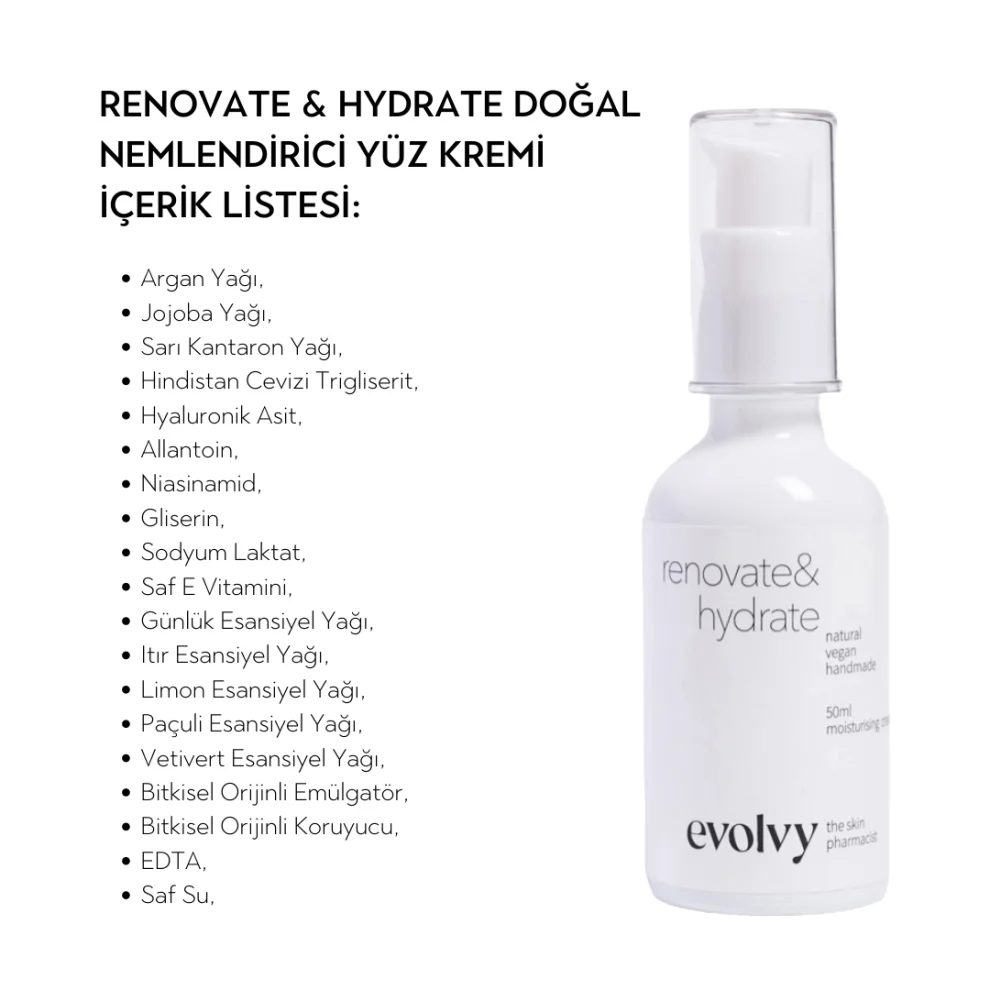 Evolvy - Renovate & Hydrate Nemlendirici Krem