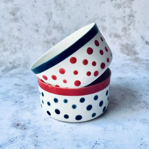 Kaase Atelier - Dots & Stripes Mini U Bowl - I