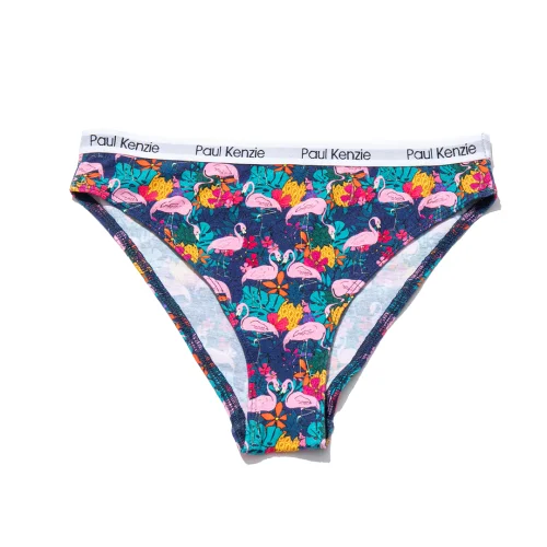 Paul Kenzie - Unique Effect Printed Women's Slip Panties - Flamingo
