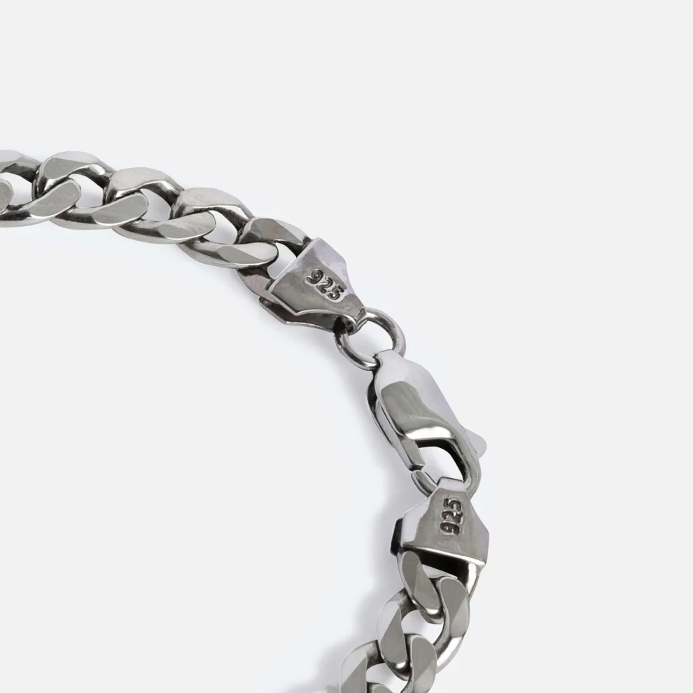 Raftaf - Curb Sterling Silver Bracelet