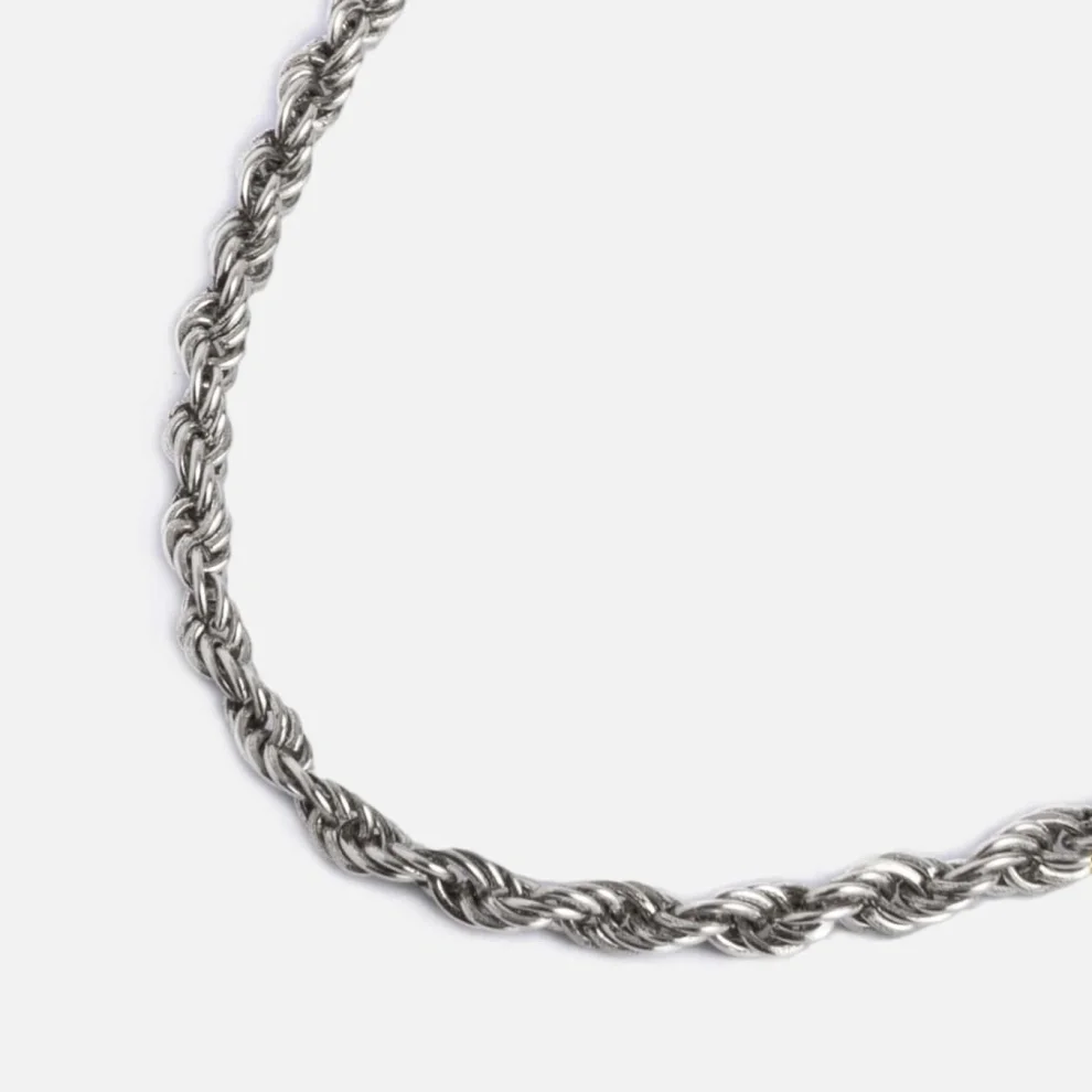 Raftaf - Rope Sterling Silver Chain Necklace