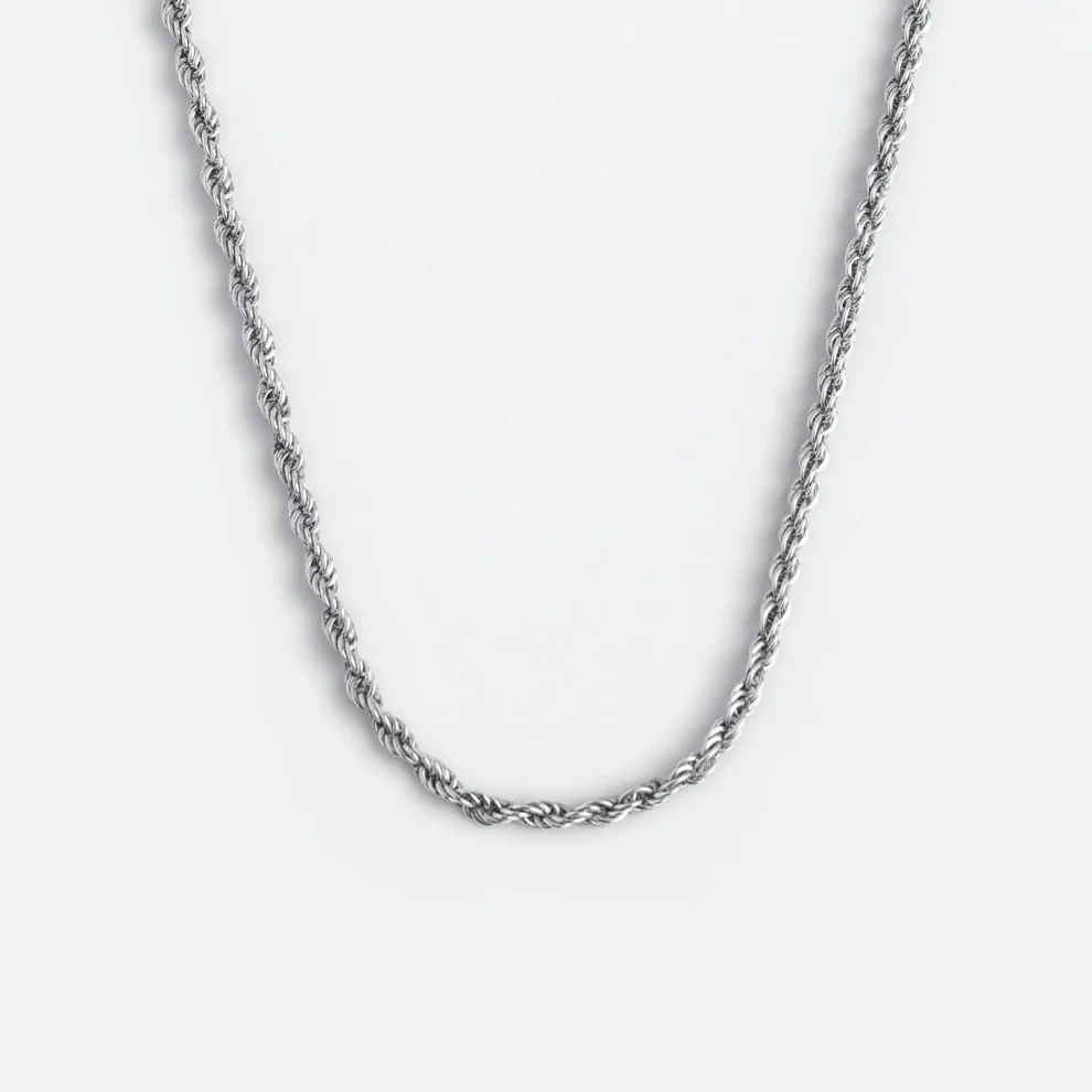 Raftaf - Rope Sterling Silver Chain Necklace