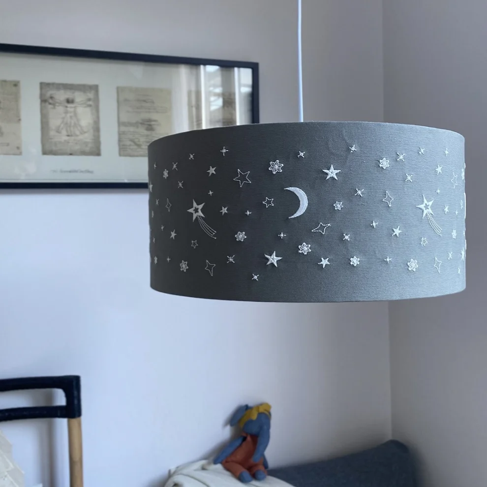 2 Stories - Glitter Star Embroidered Ceiling Lighting