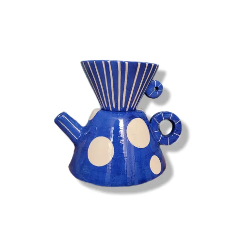 Sesiber - Teapot Cup Shaped Pointed, Striped Liamp