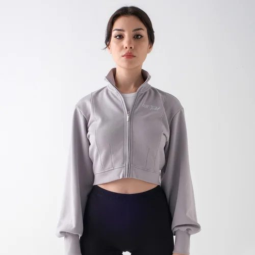 Last Ticket to Fortuna's Chateaux - Zipped Crop Soft Sweatshirt