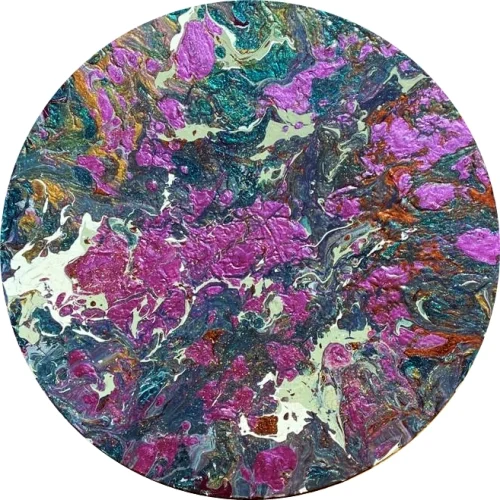 Ebru Sayer Art & Design - Leila 1 - Acrylic Painting On Mdf Chart