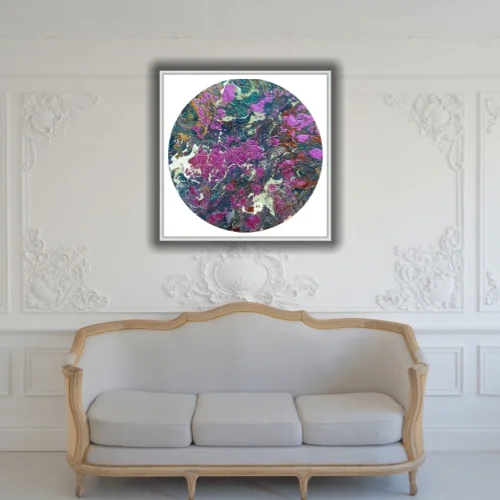 Ebru Sayer Art & Design - Leila 1 - Acrylic Painting On Mdf Chart