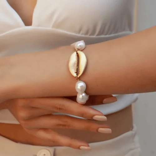 Linya Jewellery - Berla Seashell Pearl Bracelet