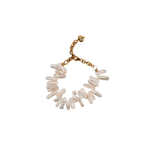 Linya Jewellery - Lav Pearl Chain Bracelet