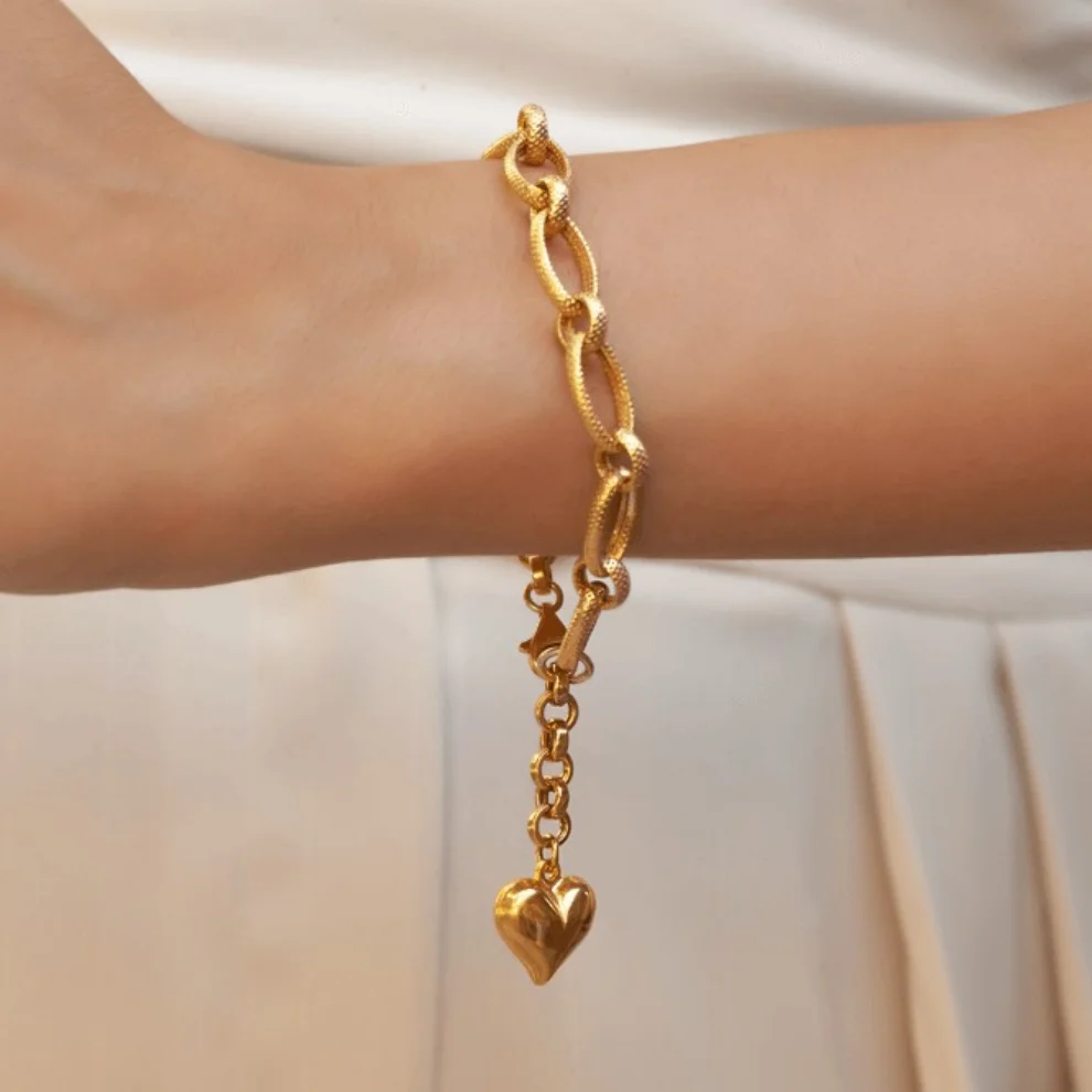 Linya Jewellery - Milazo Heart Chain Bracelet