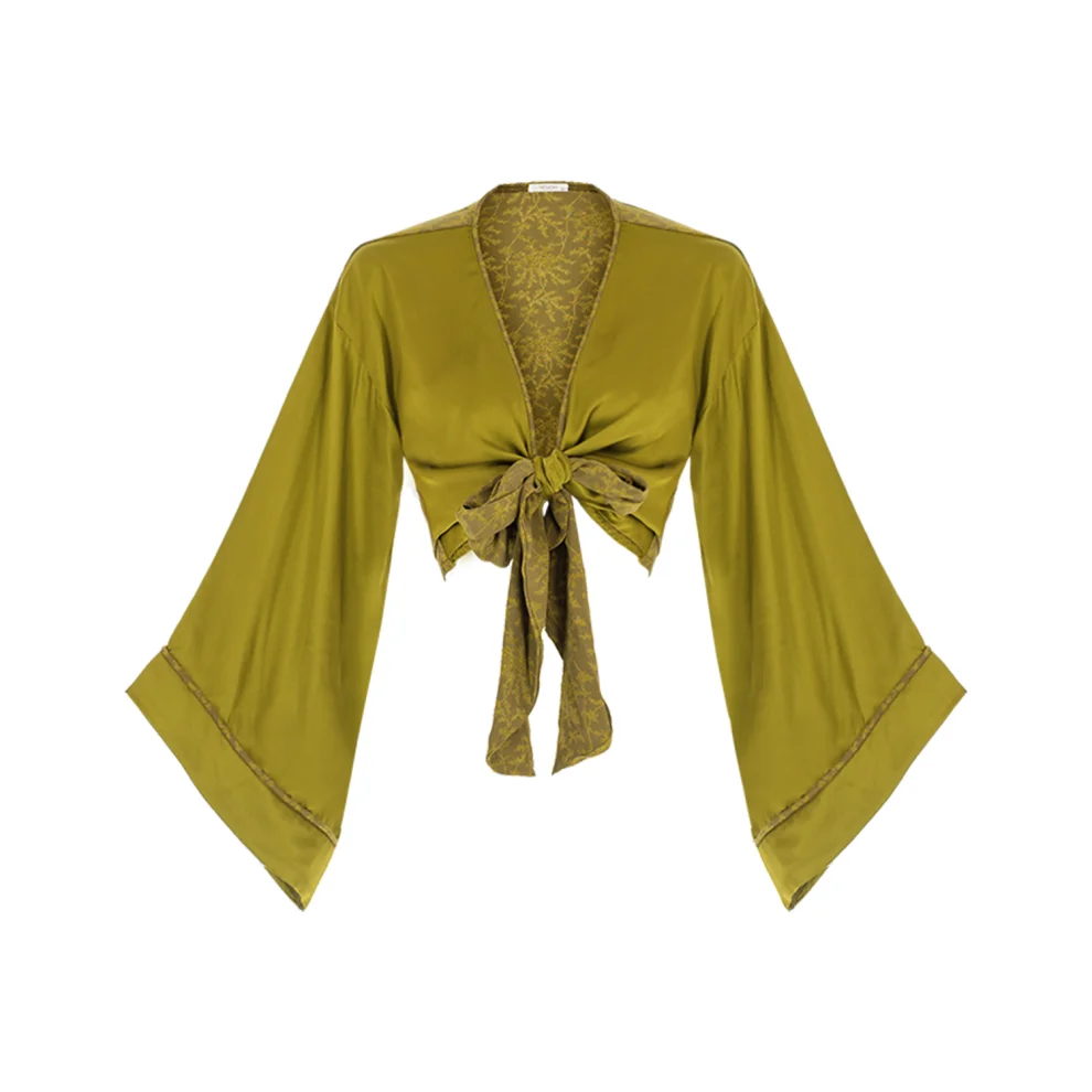 Movom	 - Aspen Tie Front Blouse