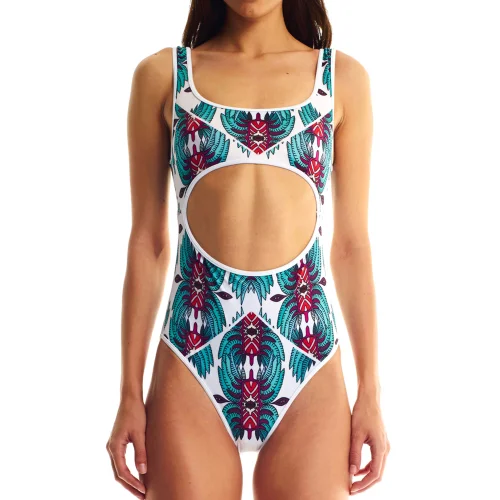 Movom	 - Ivy White Cut-out One Piece