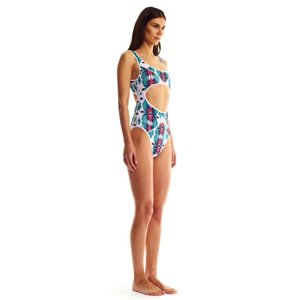 Movom	 - Ivy White Cut-out One Piece