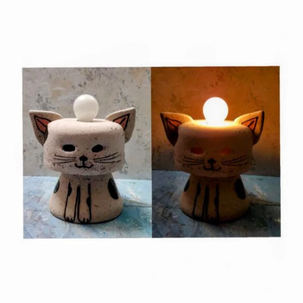 Sesiber - Cat Ceramic Lamp