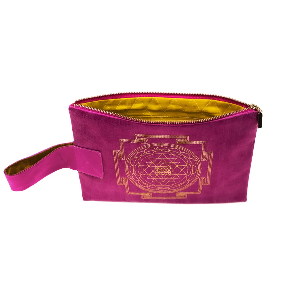 Ayanas - Sri Yantra Clutch Çanta - Amethyst