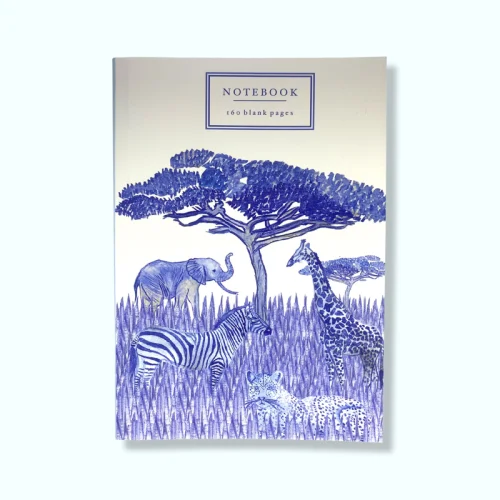 Piece Design London - Blue Safari Notebook