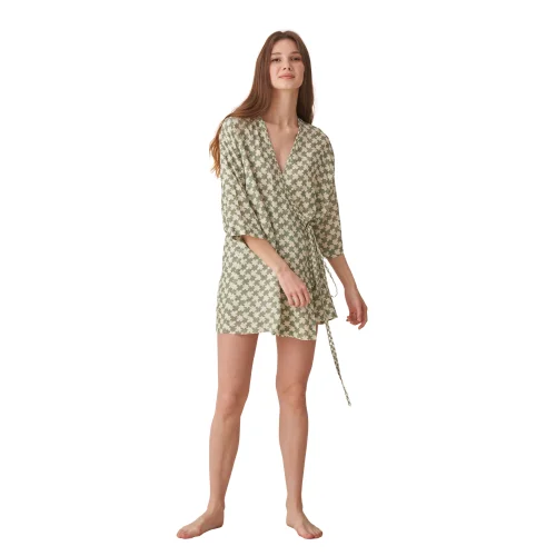 Diza Gabo - Linen Wrapover Ourika Kaftan