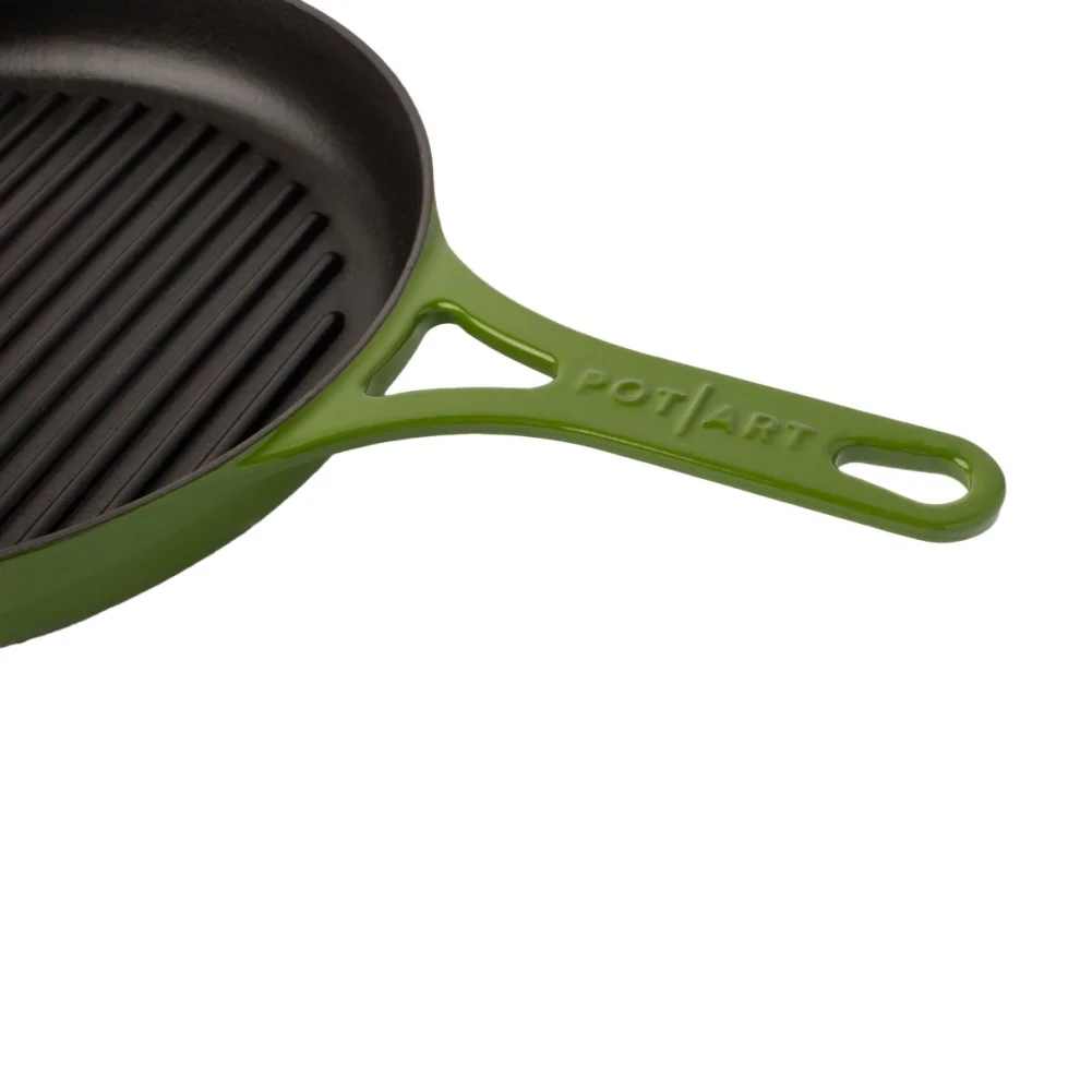 Pot Art - Forest Cast Iron Grill Pan