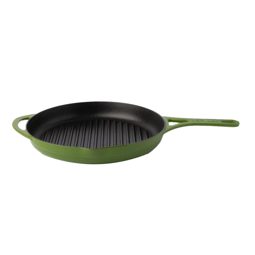 Pot Art - Forest Cast Iron Grill Pan