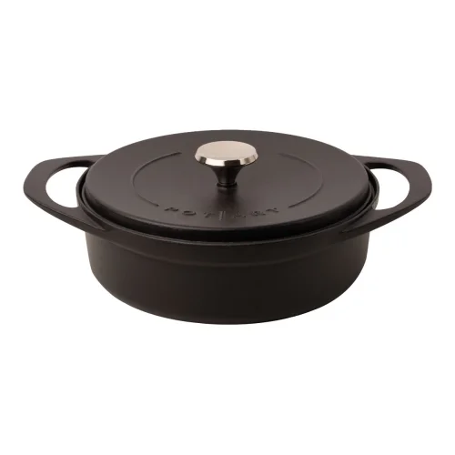 Pot Art - Night Cast Iron Shallow Pan