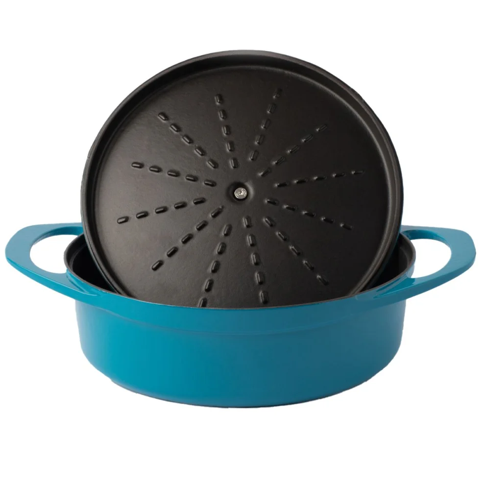 Pot Art - Ocean Cast Iron Shallow Pan