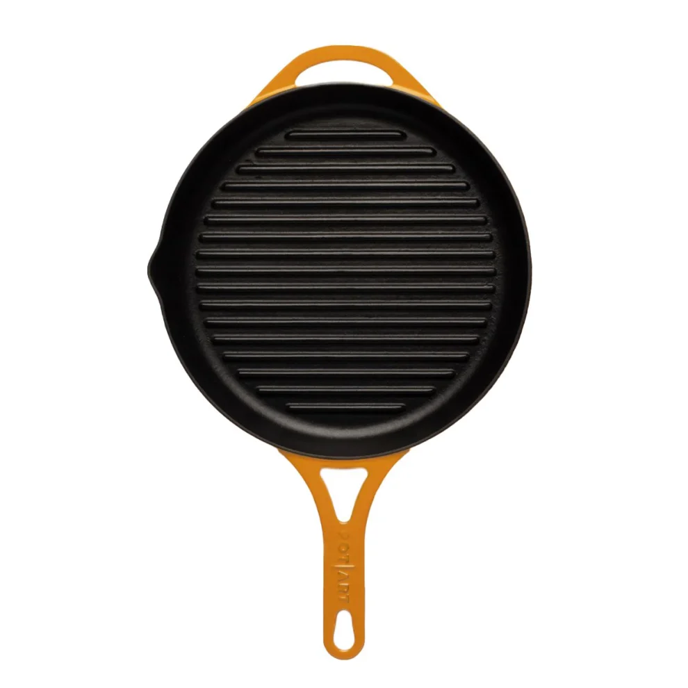 Pot Art - Sunset Cast Iron Grill Pan