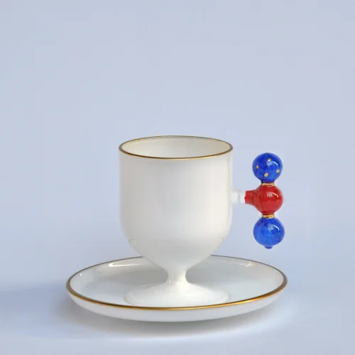 Martius - Red Bubble Coffee Cup And Saucers