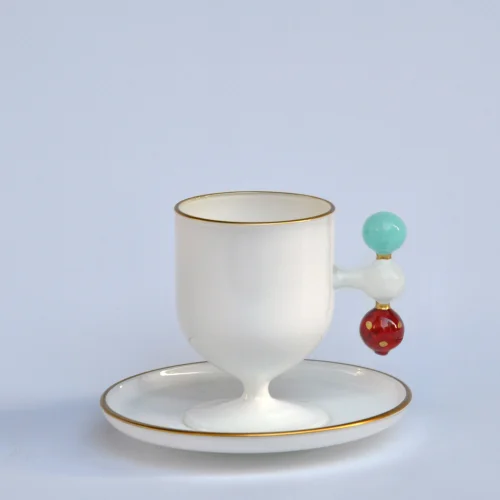 Martius - Sky Bubble Coffee Cup And Saucers
