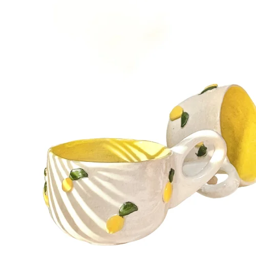 Yumsel Seramik - Lemon Series Ceramic Cup